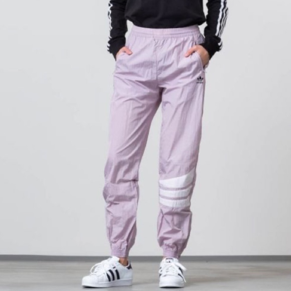 Adidas Cuffed Track Pants in Soft Vision